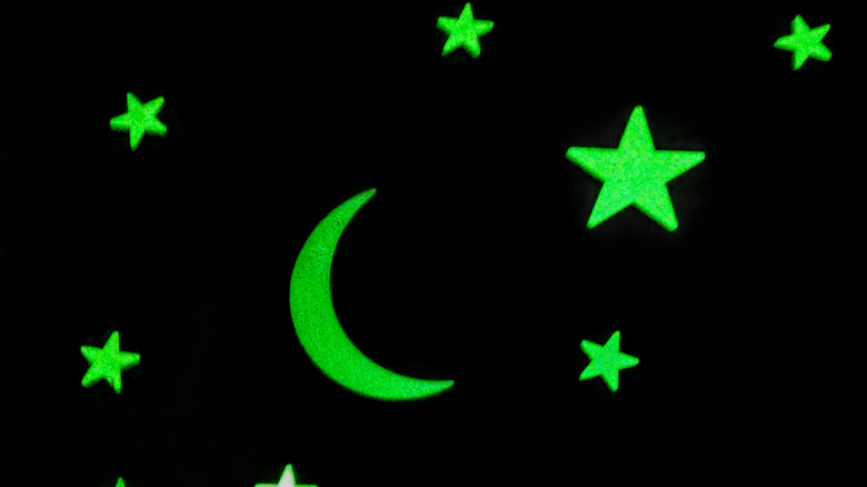 glow-in-the-dark star and moon stickers