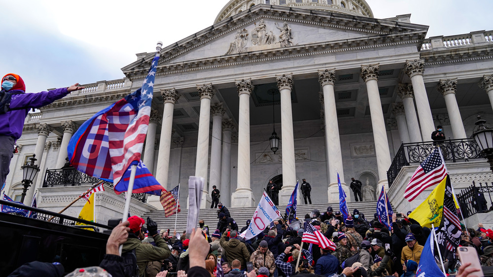 Protesters outside US Capitol building