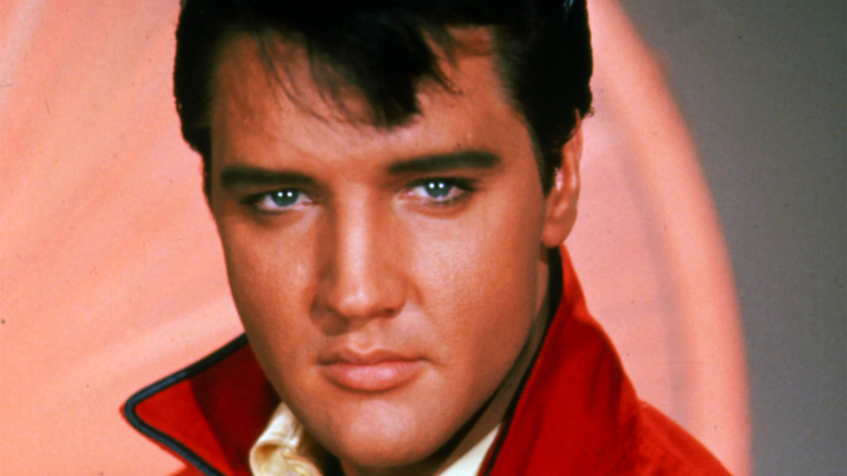Elvis Presley in red