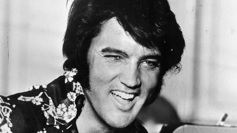 Elvis Presley smiling