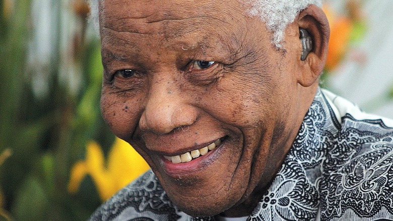 Nelson Mandela smiling