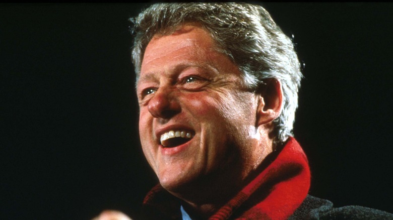 Former president Bill Clinton smiling