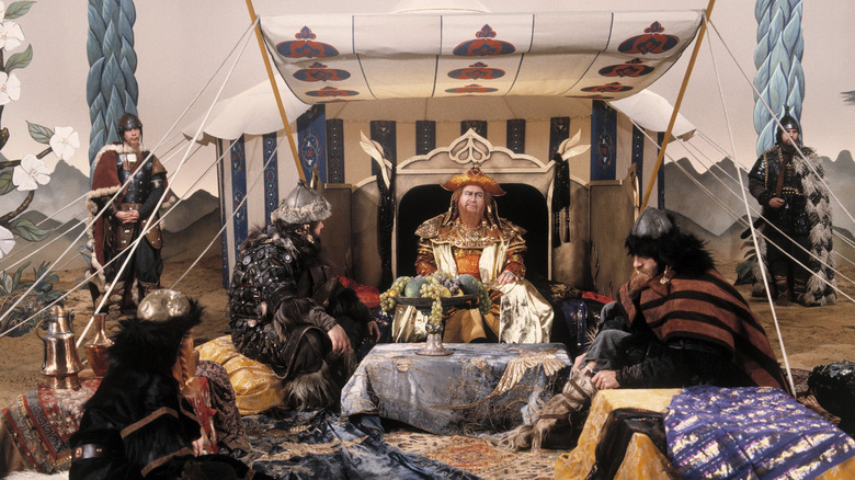 Genghis Khan with soldiers