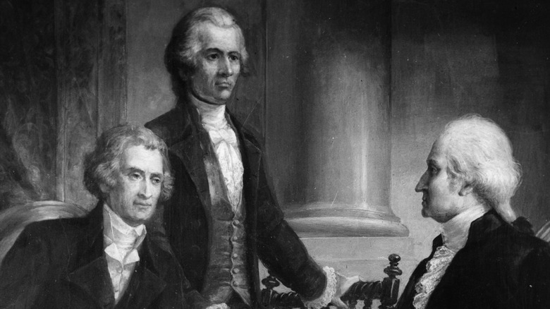 Jefferson Hamilton Washington painting
