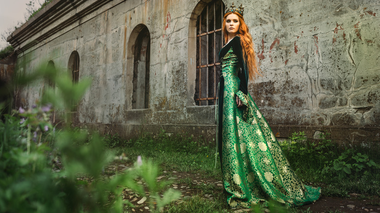 green dress and dye