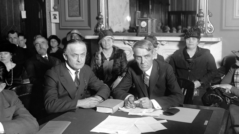 Houdini testifying before Congress