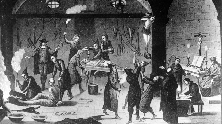 Spanish Inquisition torture illustration