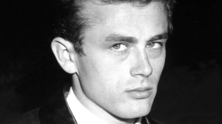 James Dean looking serious