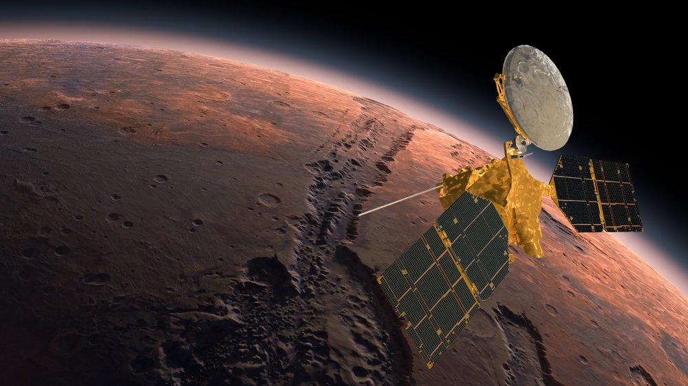 Orbital satellite around Mars