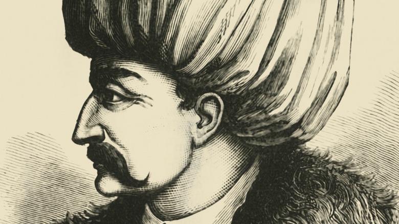 Suleyman I in hat drawing
