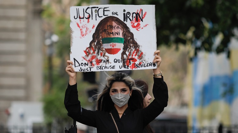 Iranian women's rights protestor 