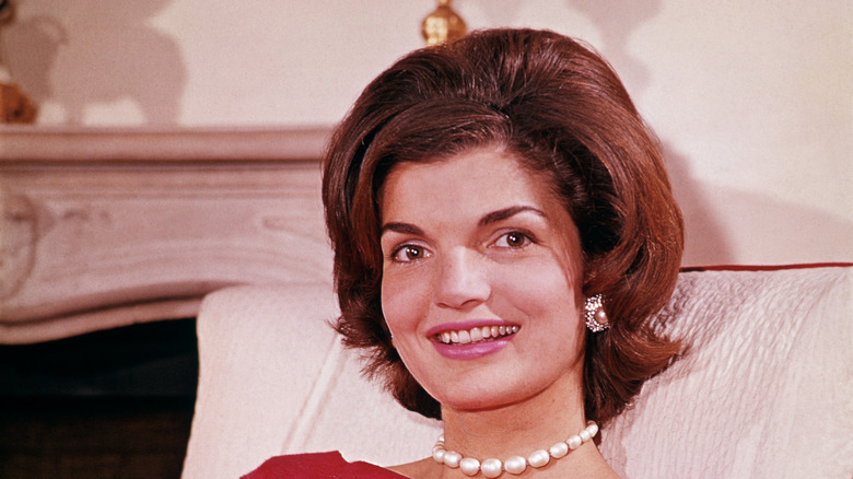 Jackie Kennedy smiling