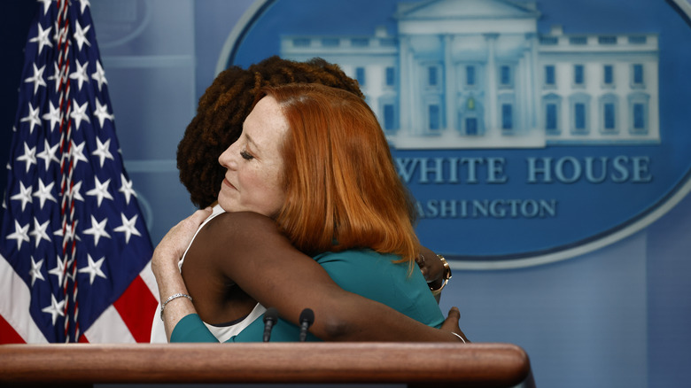 Karine Jean-Pierre and Jen Psaki 