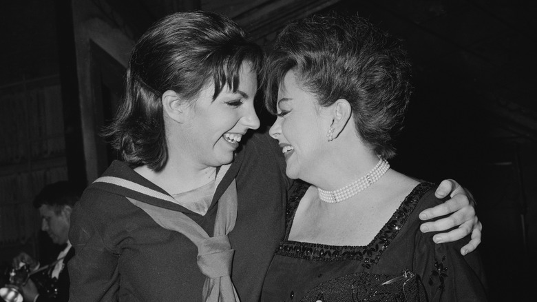 Liza Minnelli laughs with her mother