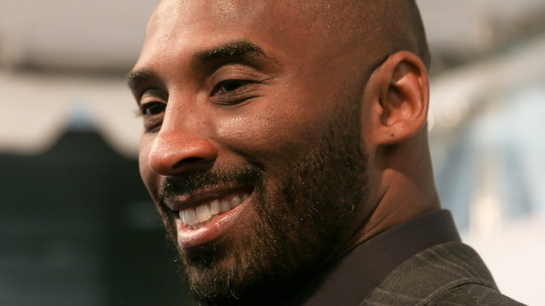 Kobe Bryant smiles