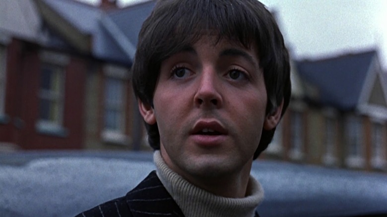 Paul McCartney mouth open in Help