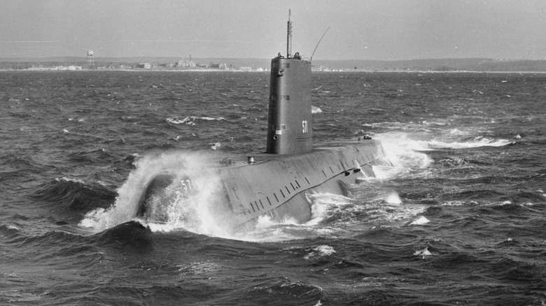 Navy's USS Nautilus on a trial run