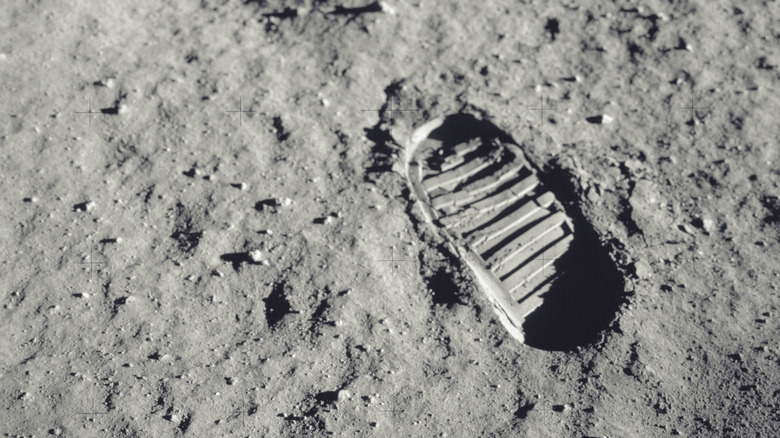 Boot print on the moon