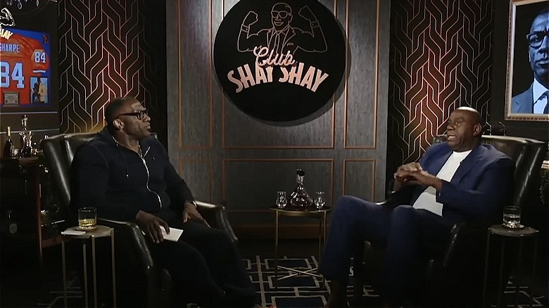 Magic Johnson and Shannon Sharpe
