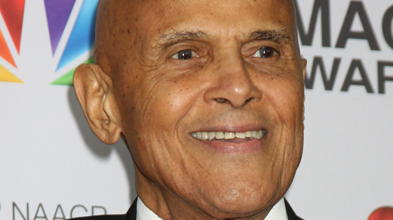 Harry Belafonte smiling