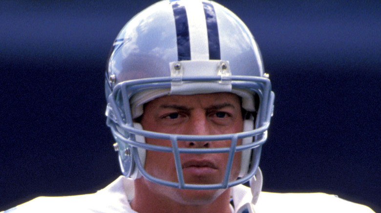 Troy Aikman looking serious