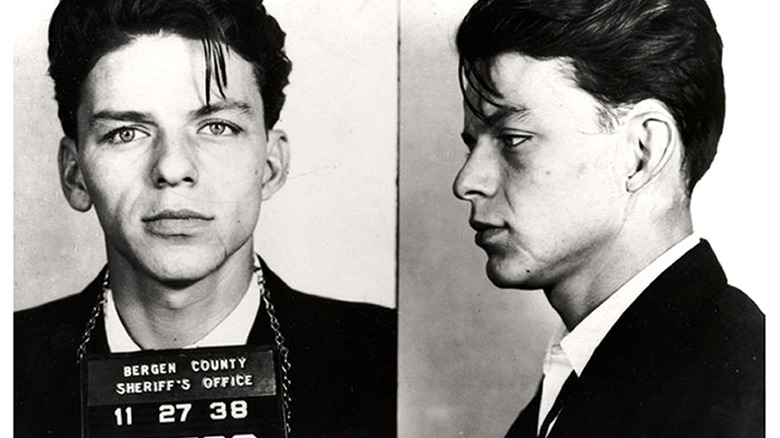 Famous Frank Sinatra mugshot