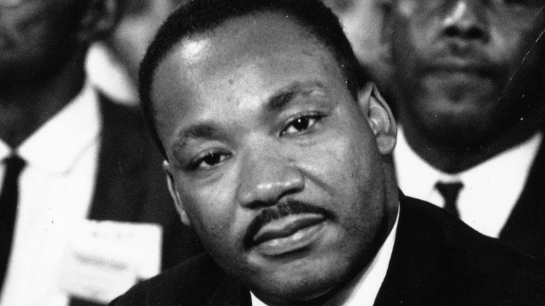 Martin Luther King Jr. staring