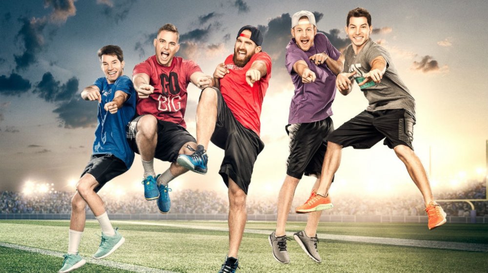 Tyler Toney, Coby Cotton, Cody Jones, Cory Cotton, and Garrett Hilbert of CMT's The Dude Perfect Show