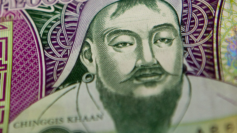 Genghis Khan posing