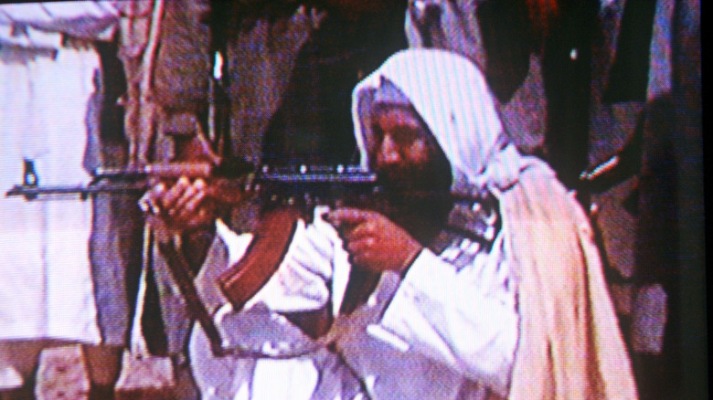 bin Laden with gun