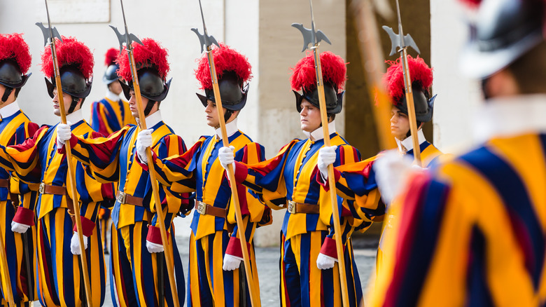 Swiss Guards in uniform 