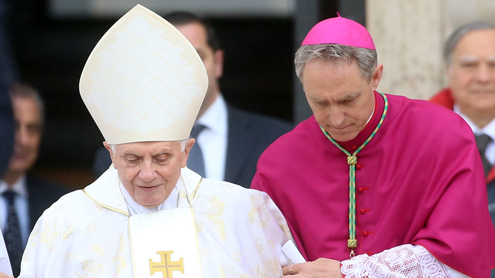 Pope Emeritus Benedict and secretary 