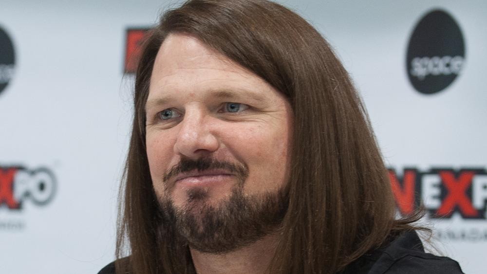 AJ Styles at media event