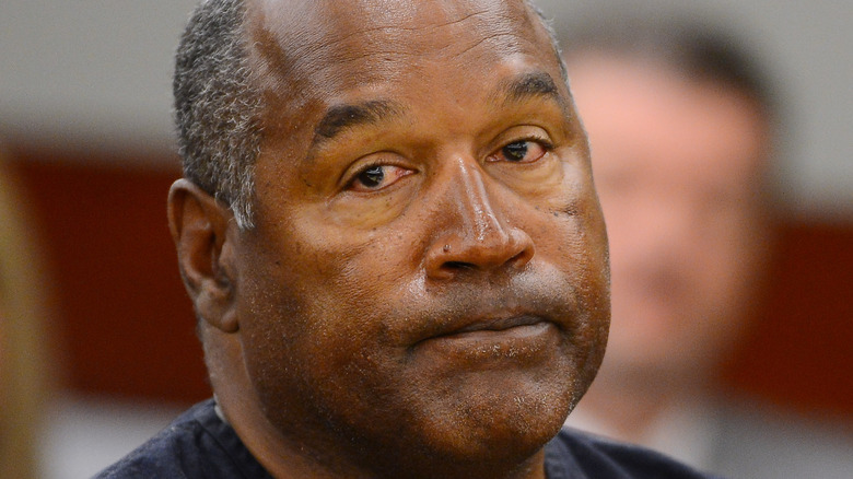 oj simpson close up