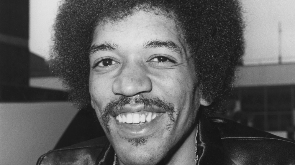 Jimi Hendrix smiling, 1970
