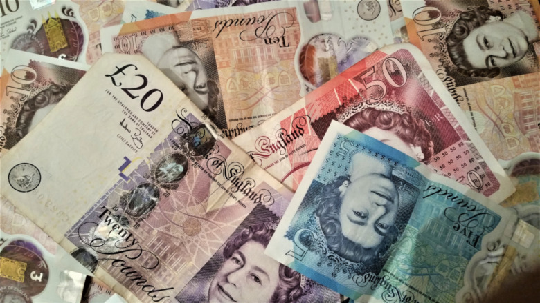Assorted British bank notes