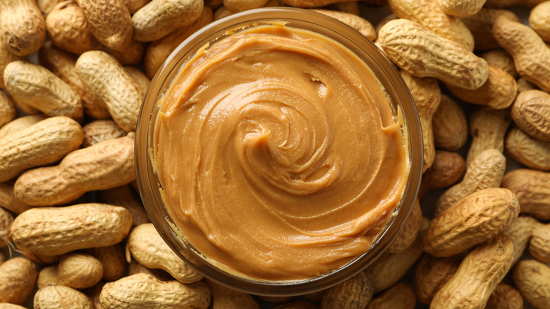 a jar of peanut butter