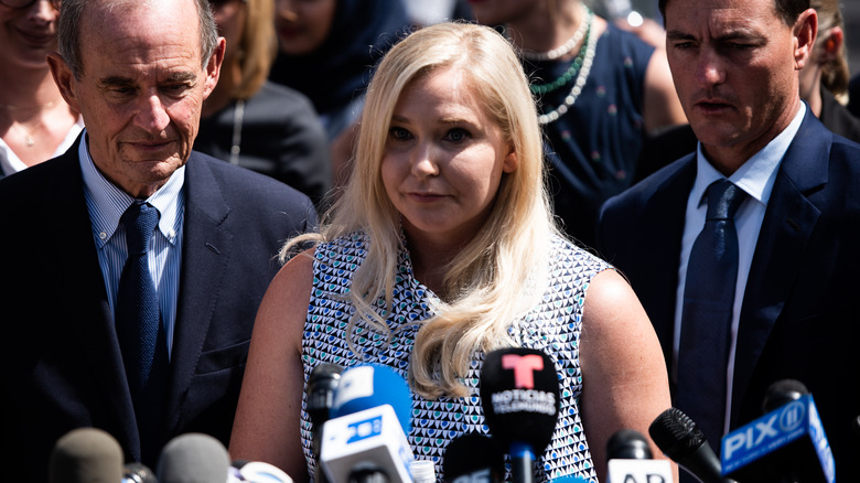 Virginia Giuffre giving press conference