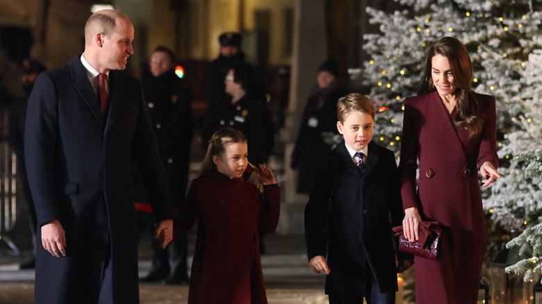 William Kate George Charlotte Christmas trees