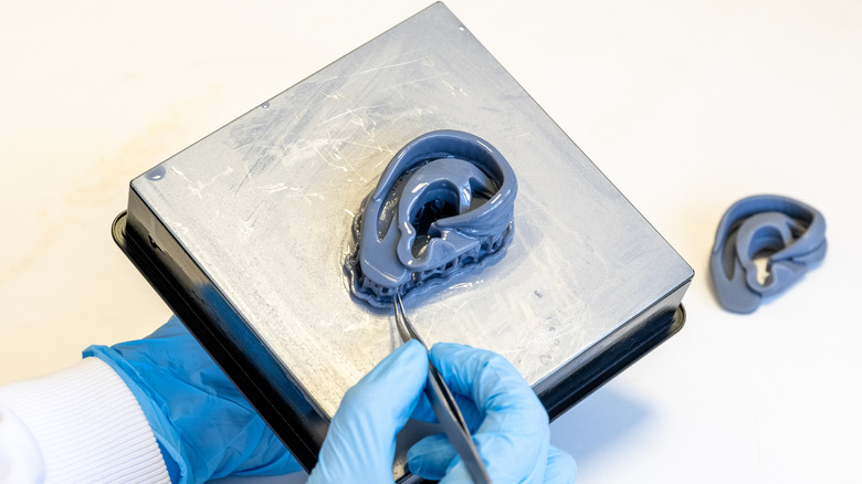 Bioprinted ear metal plate