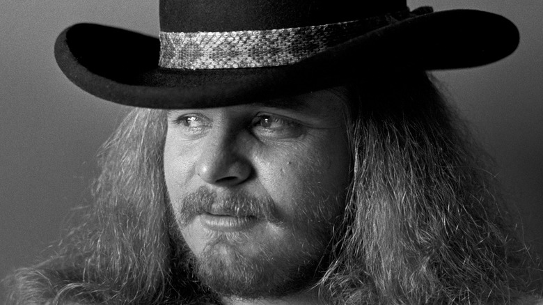 Ronnie Van Zant wearing hat