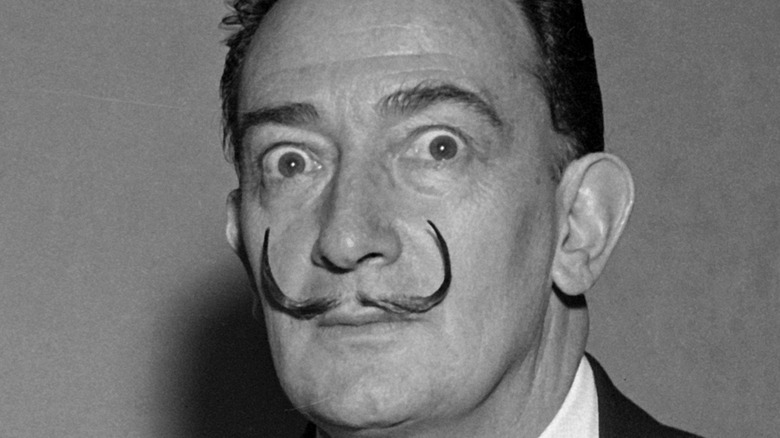 Salvador Dali looking spooked