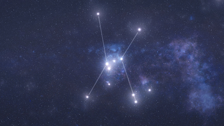 orion in the night sky