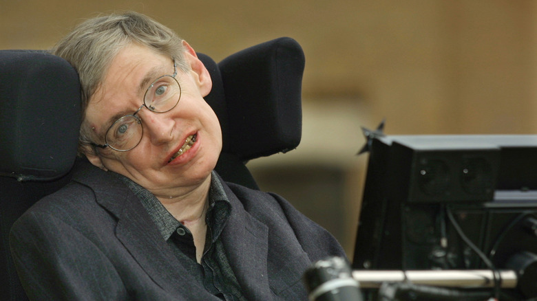 Stephen Hawking smiling