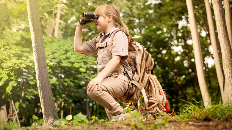 girl hiking