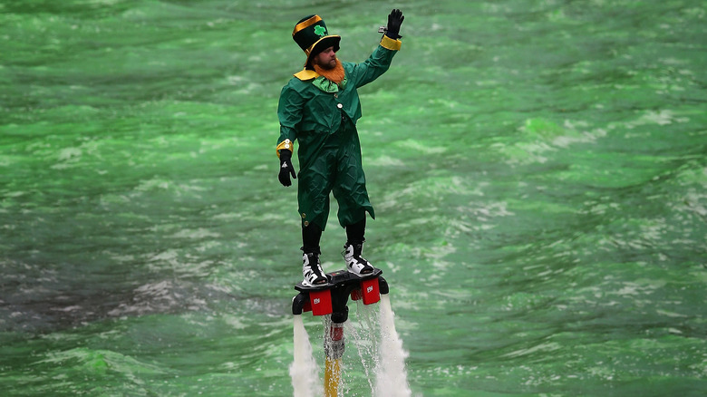 Leprechaun on green river