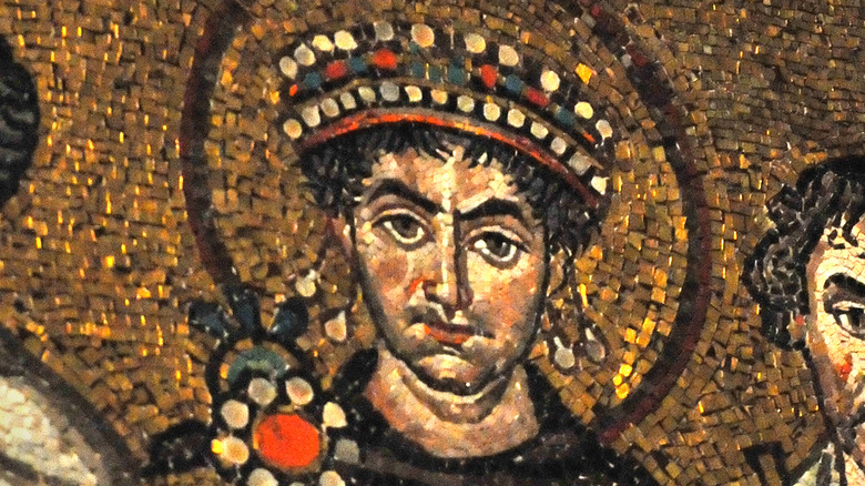 Emperor Justinian mosaic 