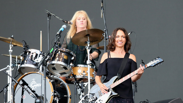 The Bangles performing onstage