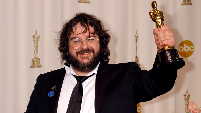 Director Peter Jackson with Oscar 