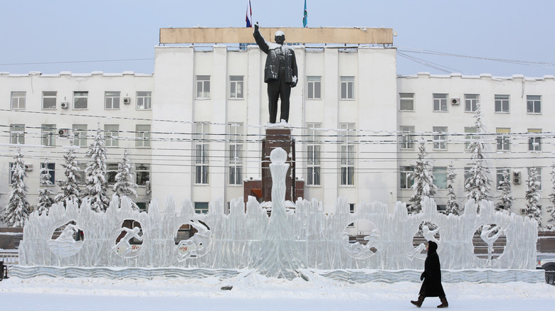 Statue of Lenin in Yakutsk, Siberia
